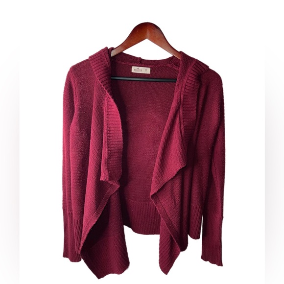 hollister burgundy cardigan D31 - Picture 1 of 4